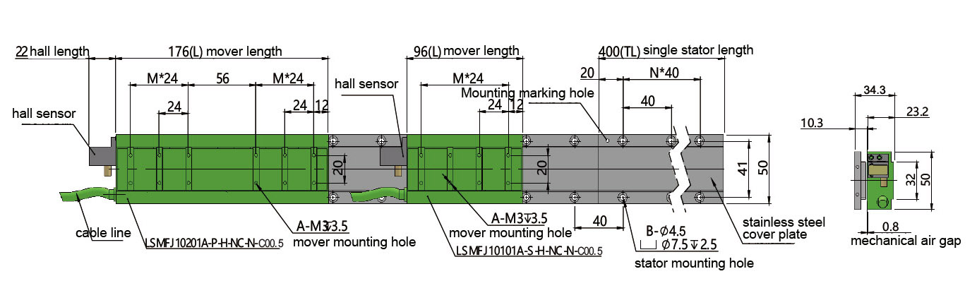 iron core linear motor