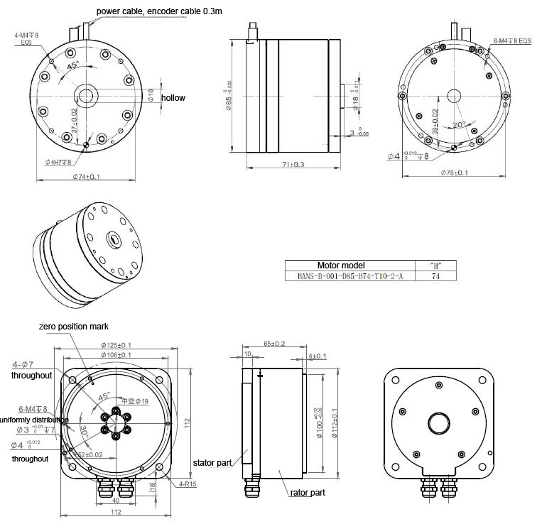 HAN’S-B Series Frame Outer Rotor High Precision Torque Motor