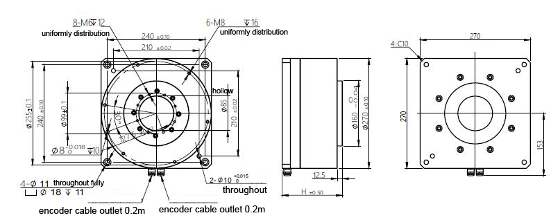 HAN’S-E Series Frame Outer Rotor High Precision Torque Motor 