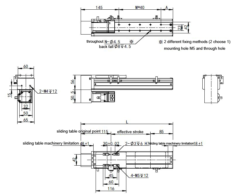 servo linear module motor 