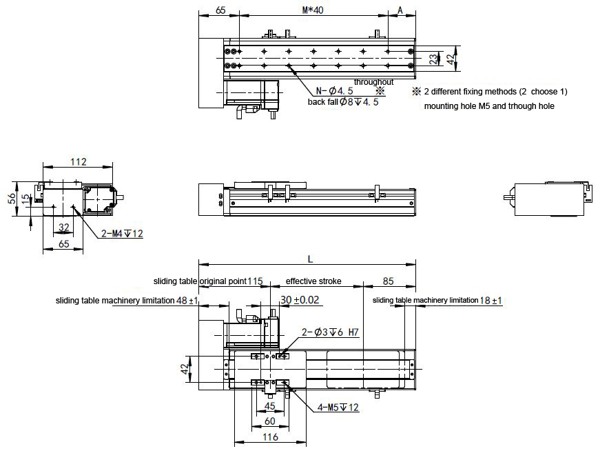 servo linear module motor 