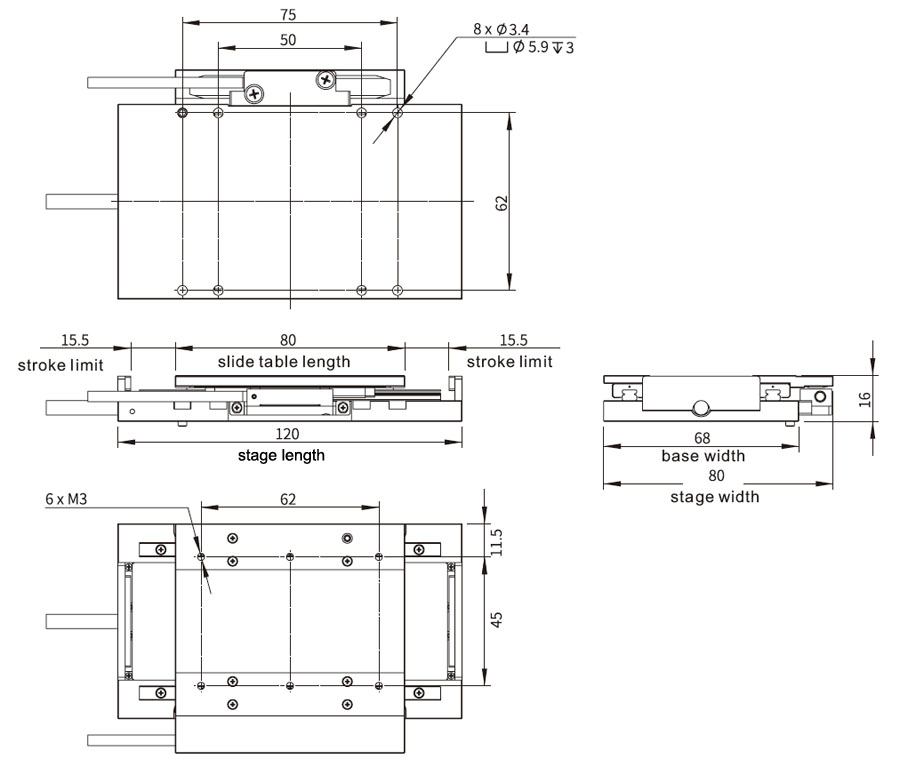 High precision linear stage