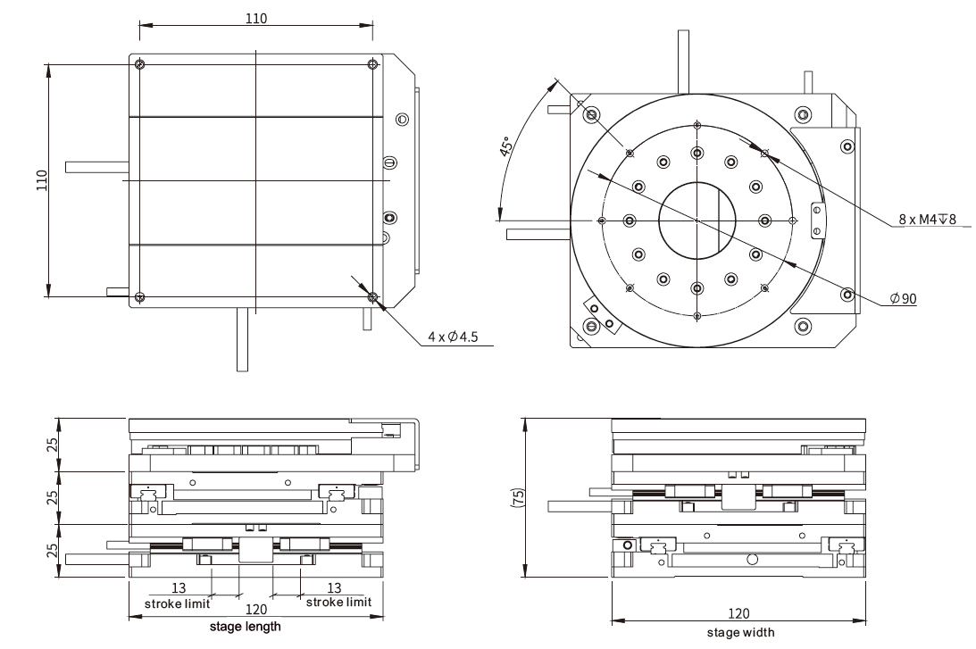 Ultra-thin miniature linear stage