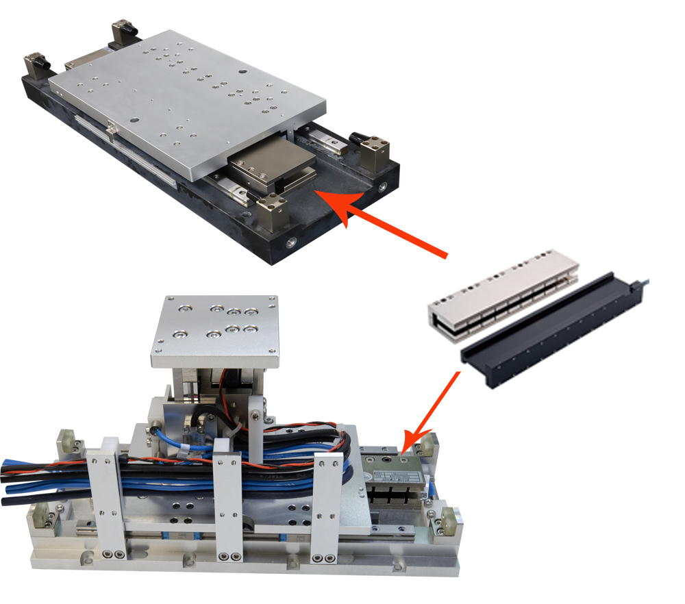 linear ironless core motor