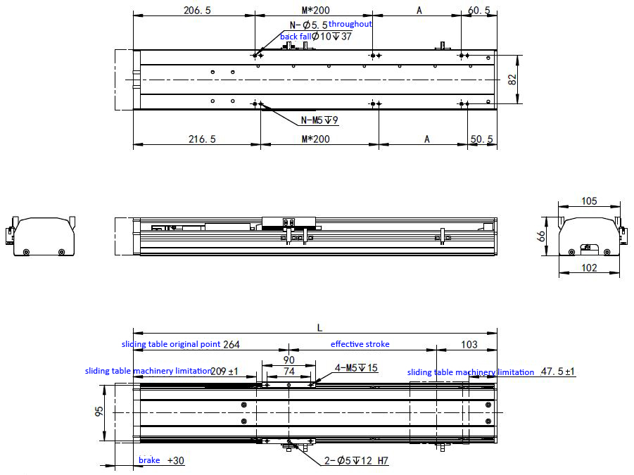 CNC Ball Screw Module Linear Slide Module 