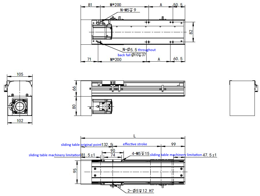 CNC Ball Screw Module Linear Slide Module 