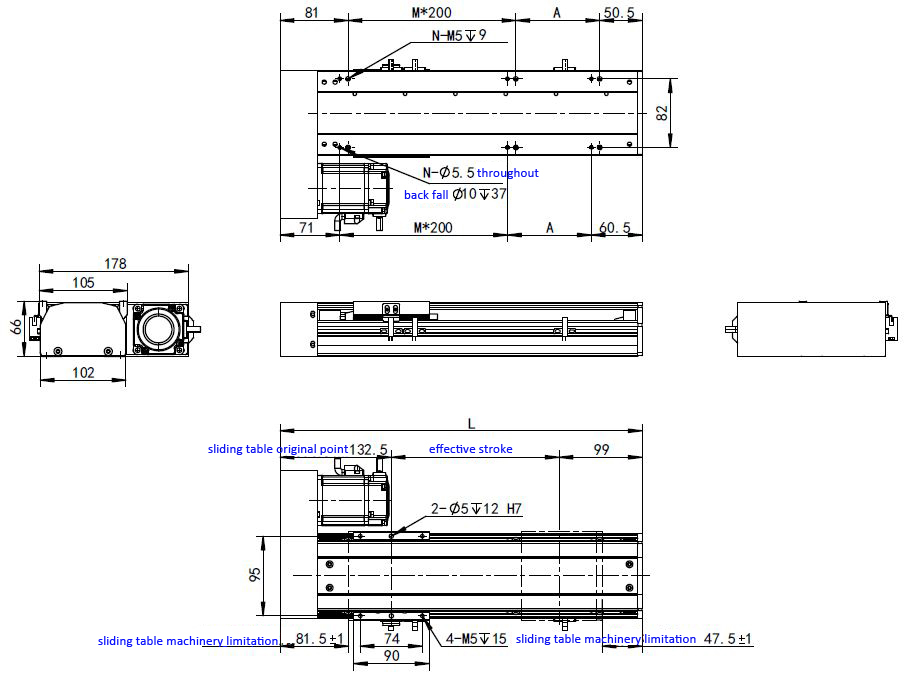 CNC Ball Screw Module Linear Slide Module 