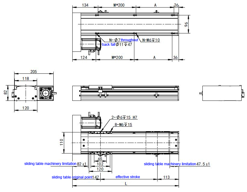 HAN'S MOTOR Ball Screw High Precision Linear Guide For CNC Motion 