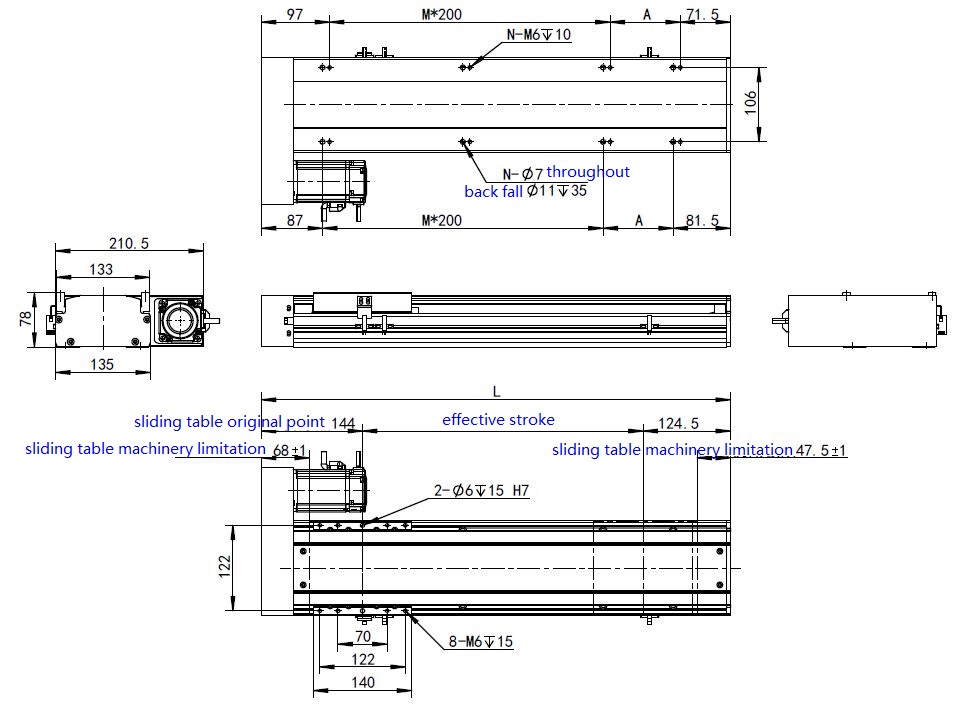 High precision linear motion guide module