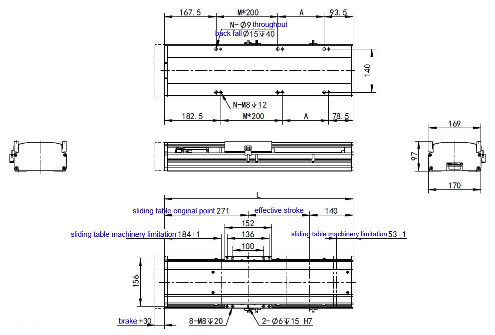 HAN'S LASER linear motion guide rail module 