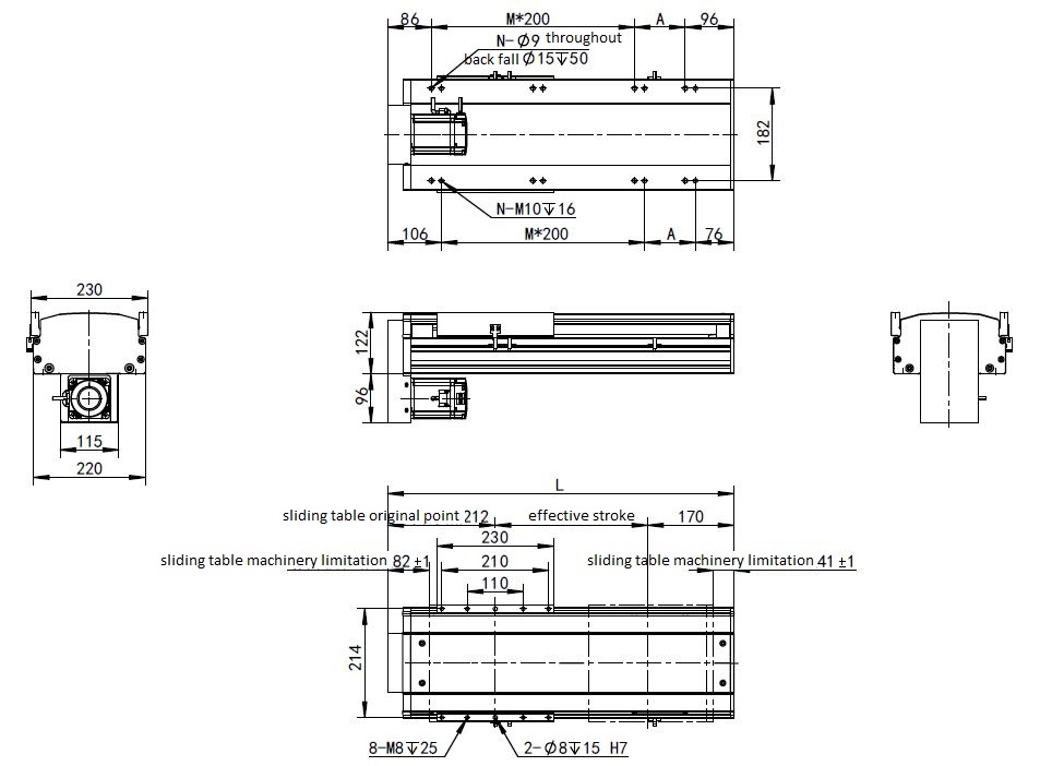 High Precision Motorized Motion Slide Linear Motor Module