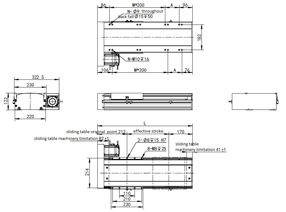 High Precision Motorized Motion Slide Linear Motor Module