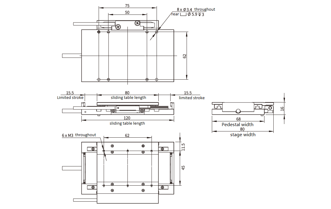 HAN'S MOTOR CNC Industry Linear Motor Stages 