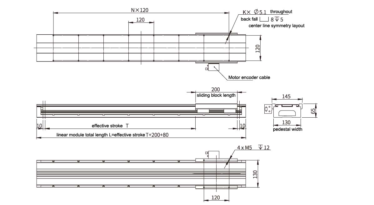 Linear Slide Guide Direct Drive Motor Motion Stage