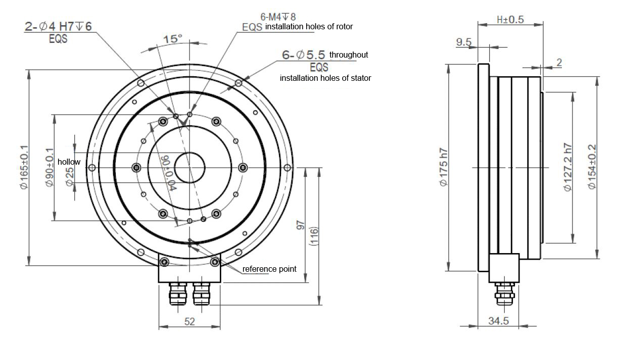 HAN'S LASER Frame Inner Rotor Torque Motor 