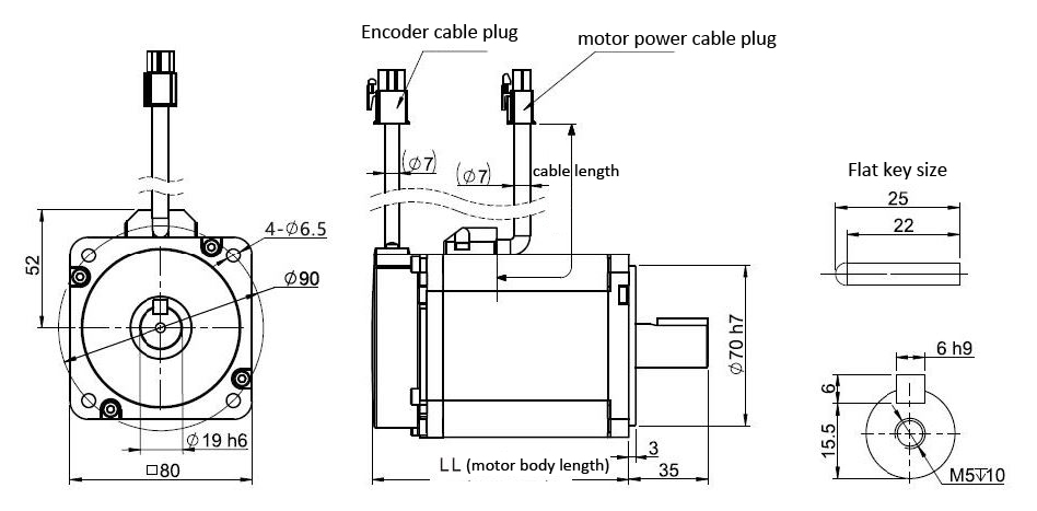 HAN'S MOTOR single phase AC servo motor with driver